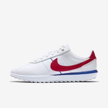 Nike Cortez G - Golfsko - Hvide/Kongeblå/Hvide/Rød | DK-62581